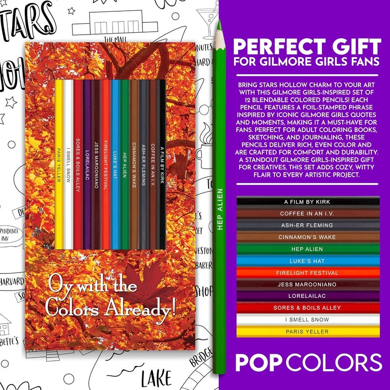 Pun Labs Oy With the Colors Already Colored Pencil Set – 12 Pencils with Fun and Creative Foil-Stamped Designs, Ideal Gifts and Supplies for Creative Minds – Assorted Colors - Image 4